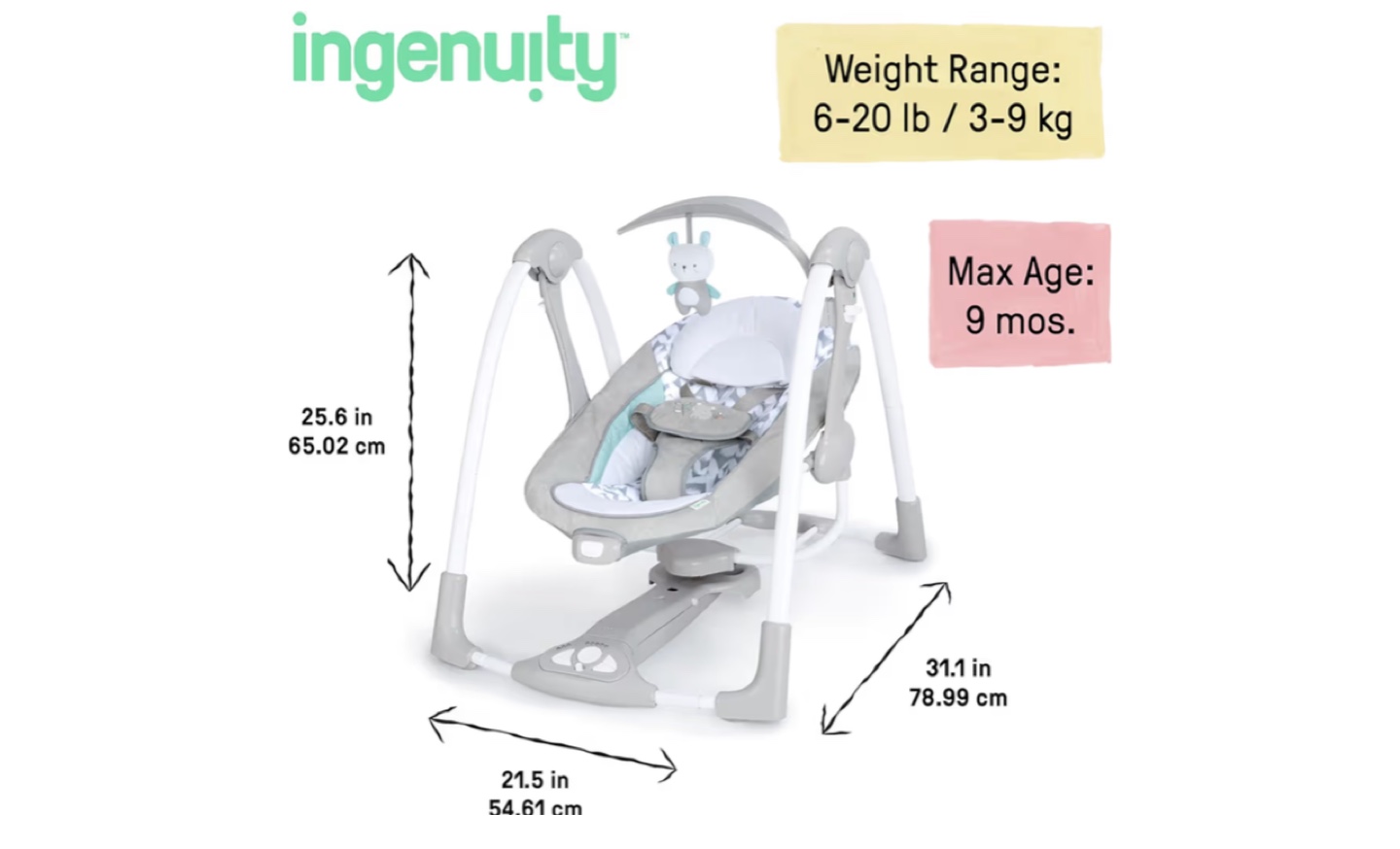 Ingenuity Baby Swing - photo 4