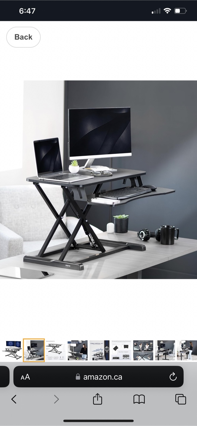 VIVO Adjustable Stand Desk Riser - photo 2