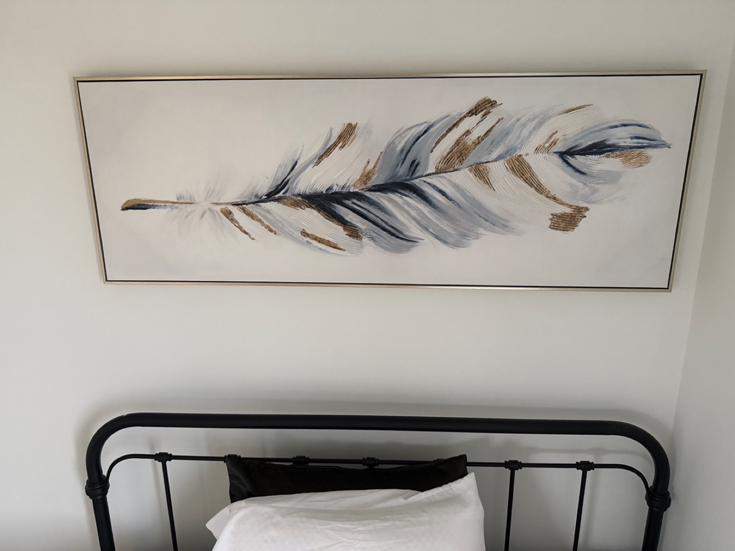 Feather Artwork on Canvas - photo 2