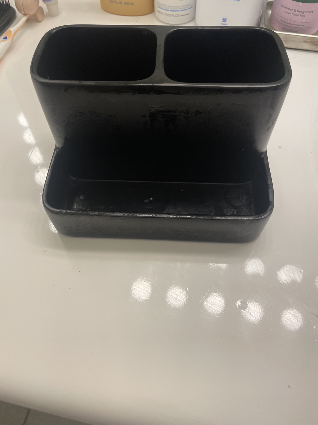 Black Bathroom Organizer