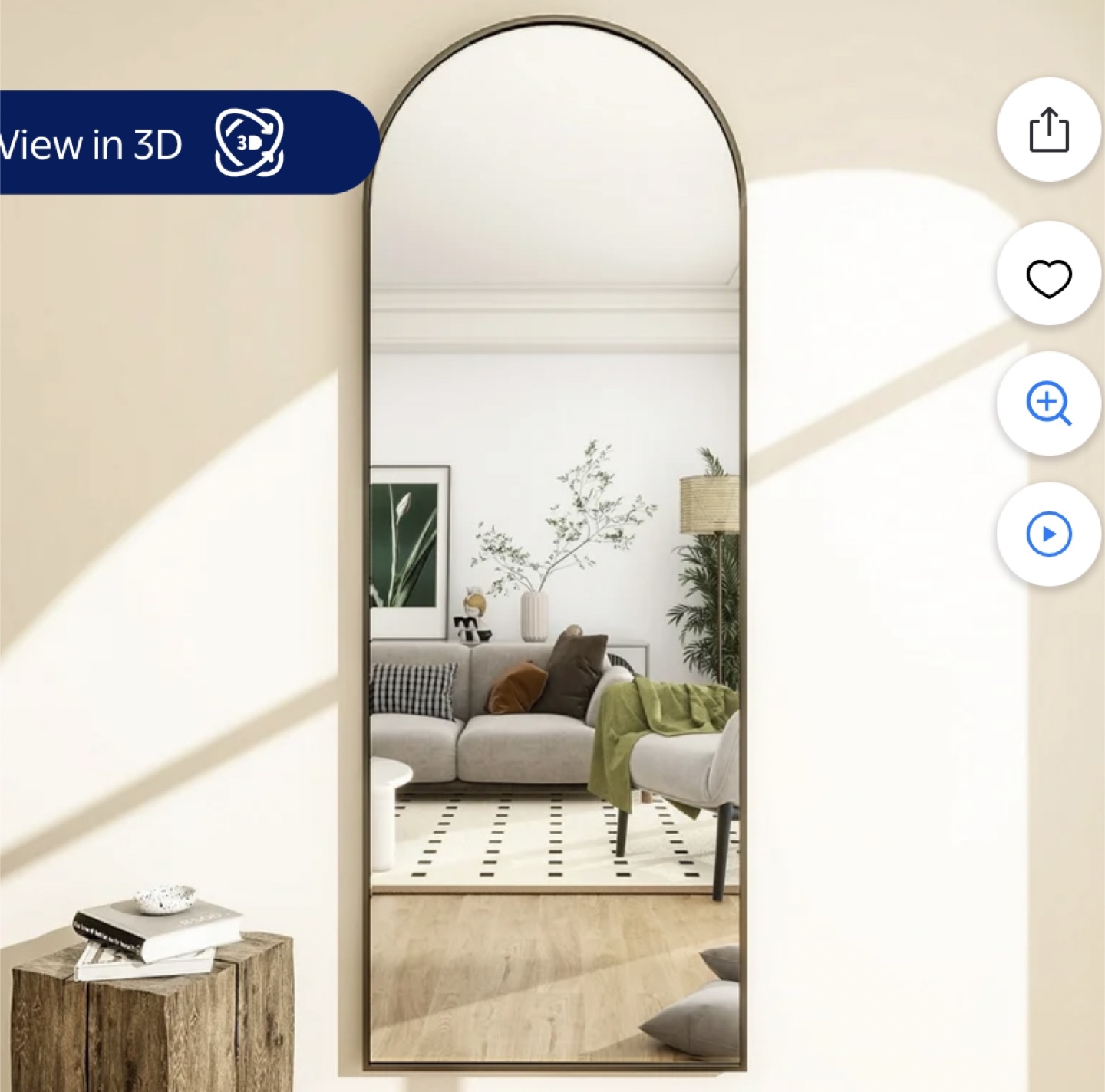 Arched Full Length Mirror - photo 2