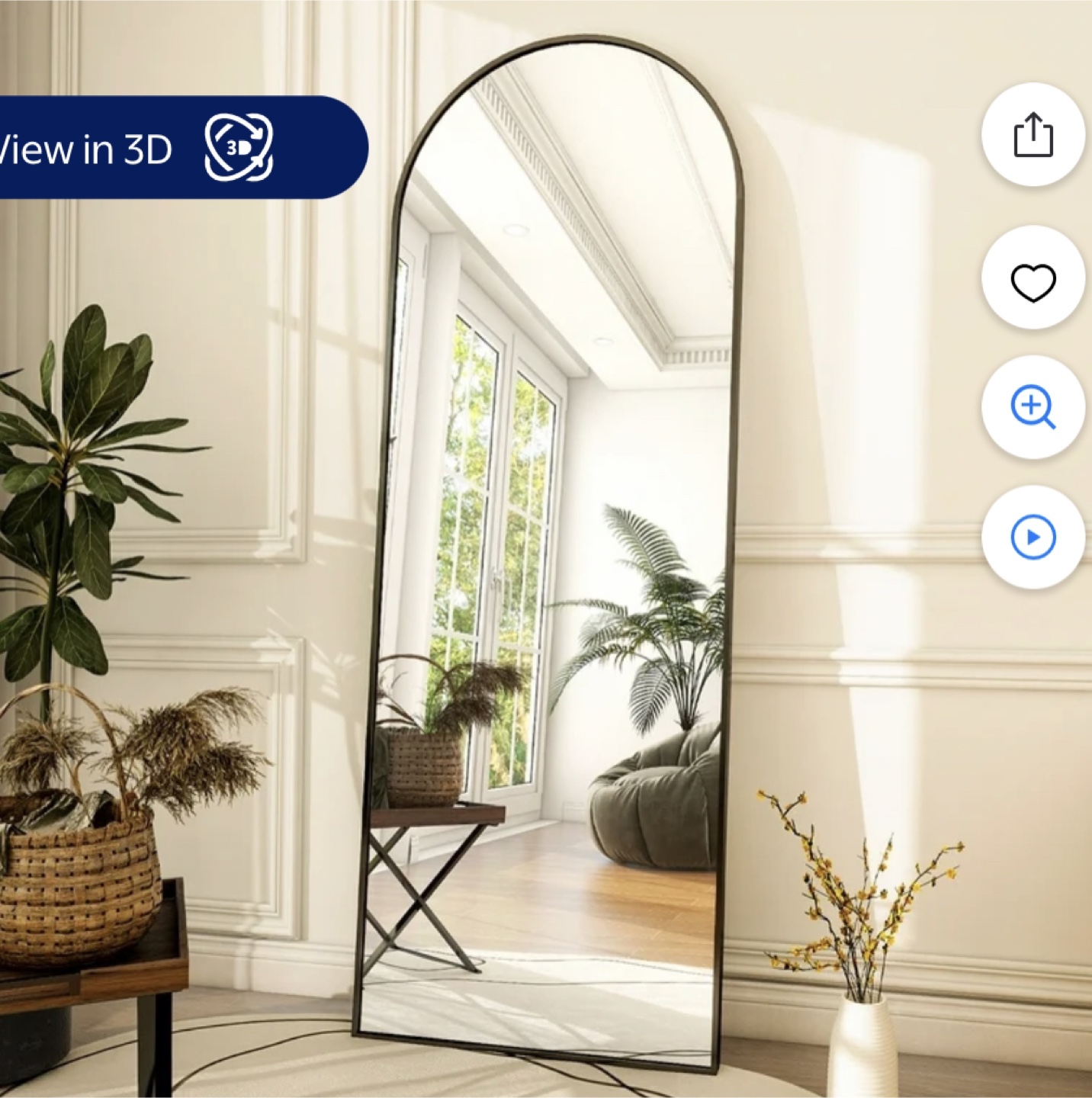 Arched Full Length Mirror