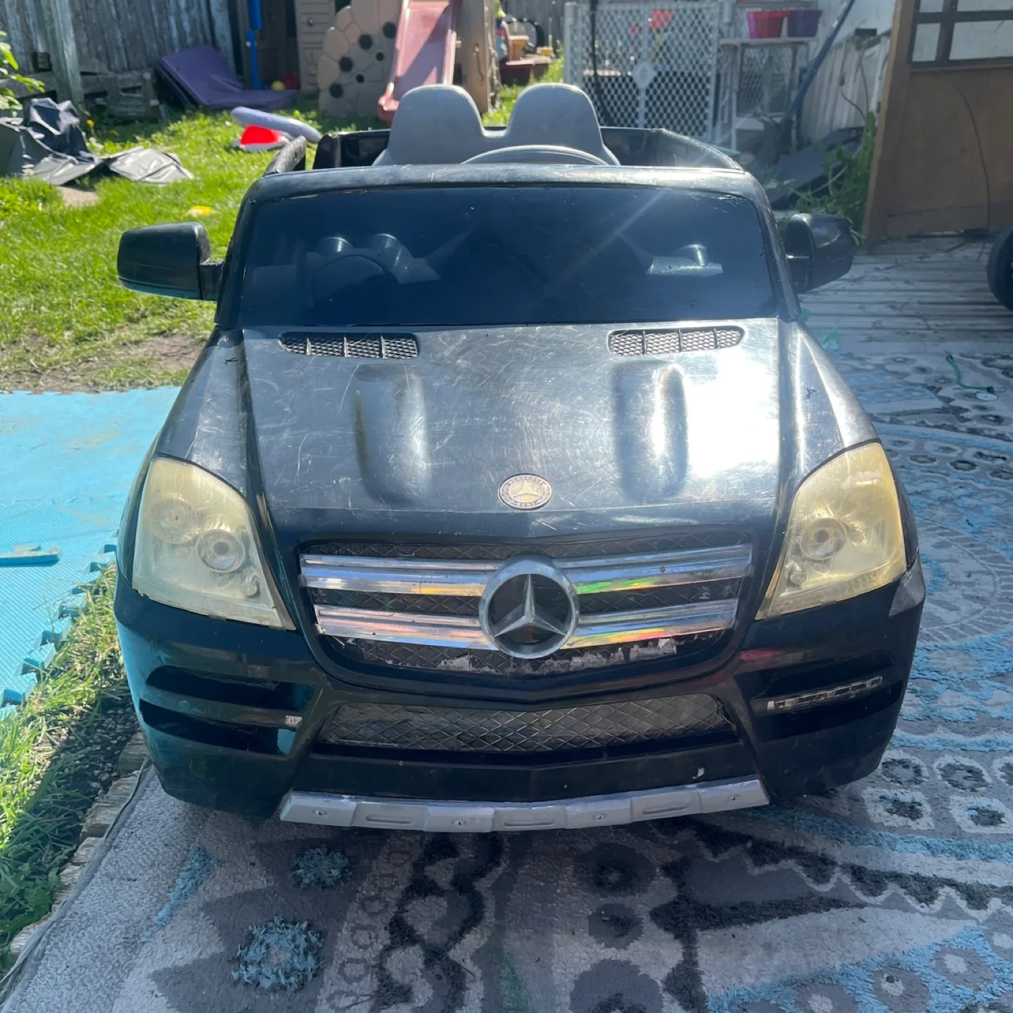 Black Mercedes-Benz Ride-On Car image indicator(8)