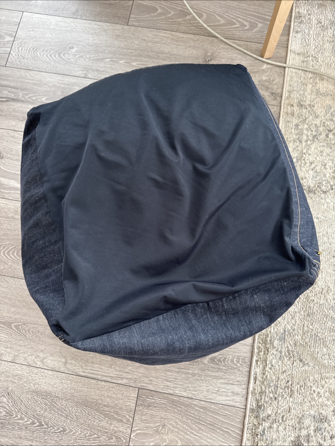 Dark Denim Beanbag Chair - photo 2