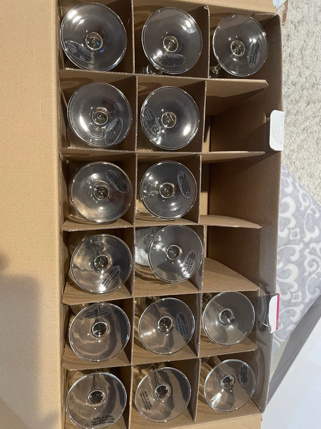 Crystal King Vino Stem Wine Glasses 16pcs image indicator(2)