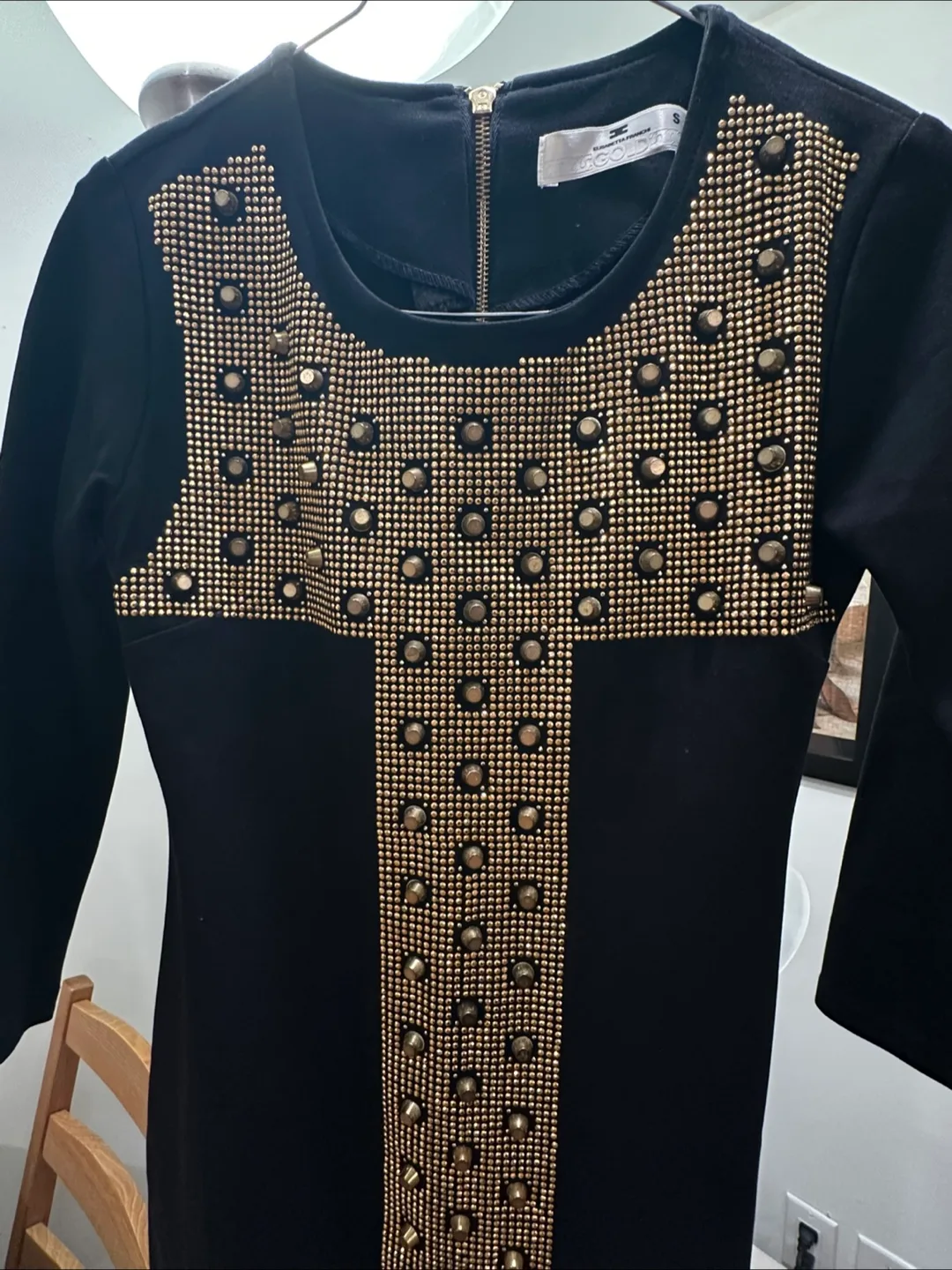 Black Dress with Gold Studs image indicator(2)