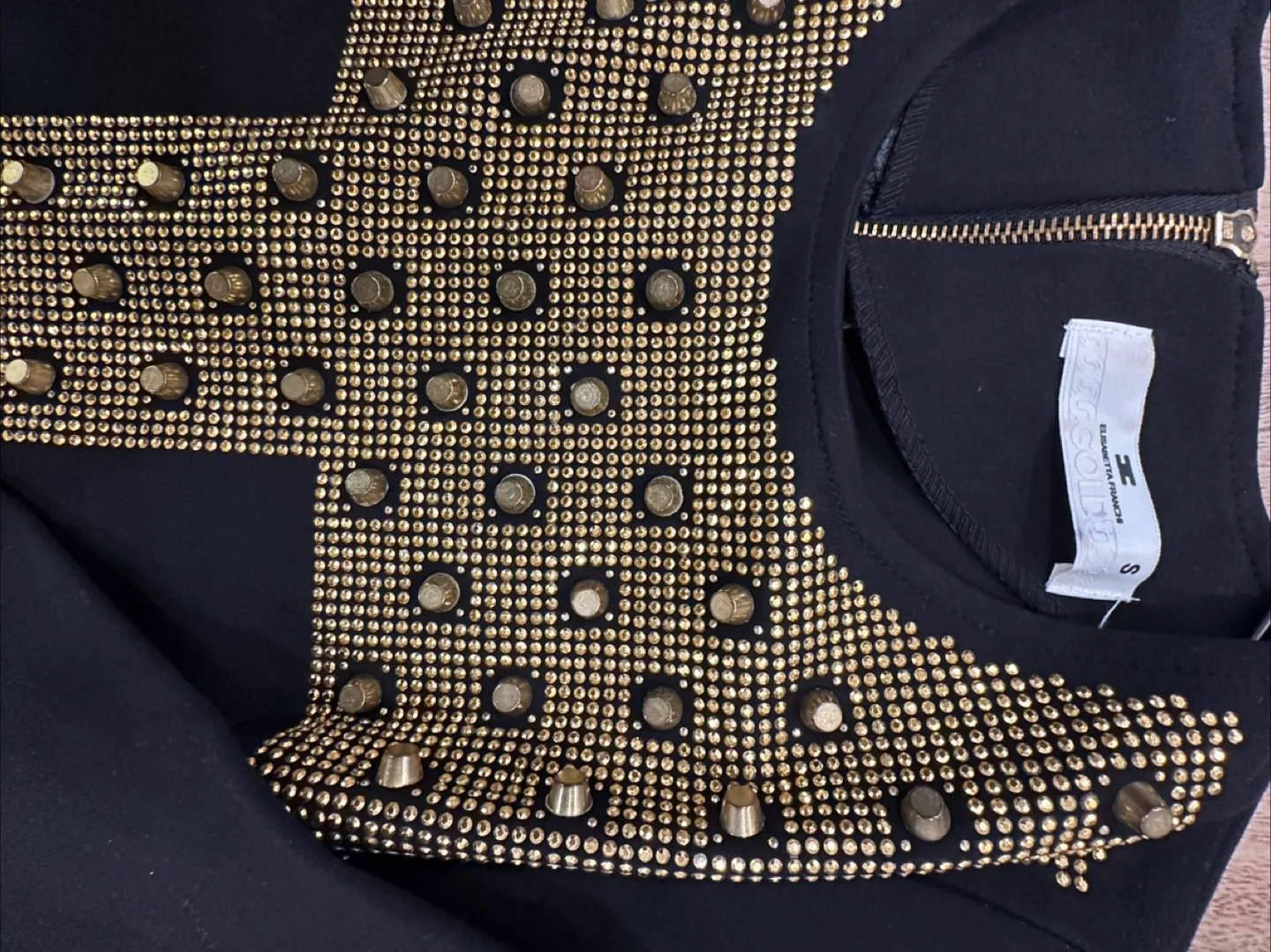 Black Dress with Gold Studs image indicator(5)