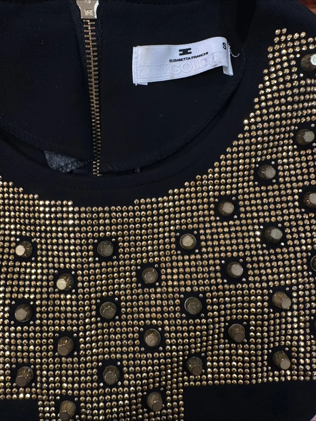 Black Dress with Gold Studs image indicator(7)