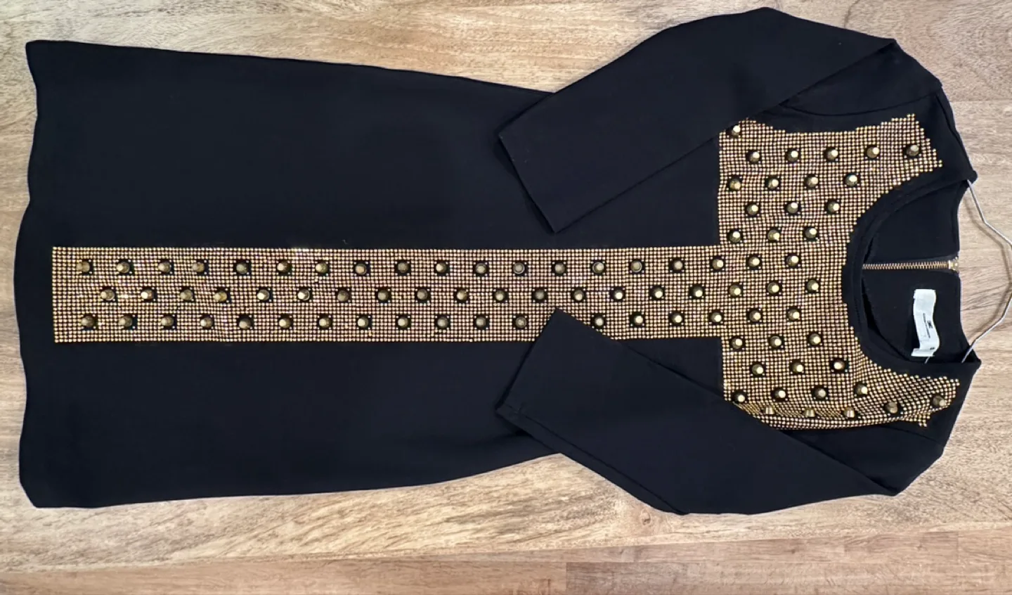 Black Dress with Gold Studs image indicator(4)