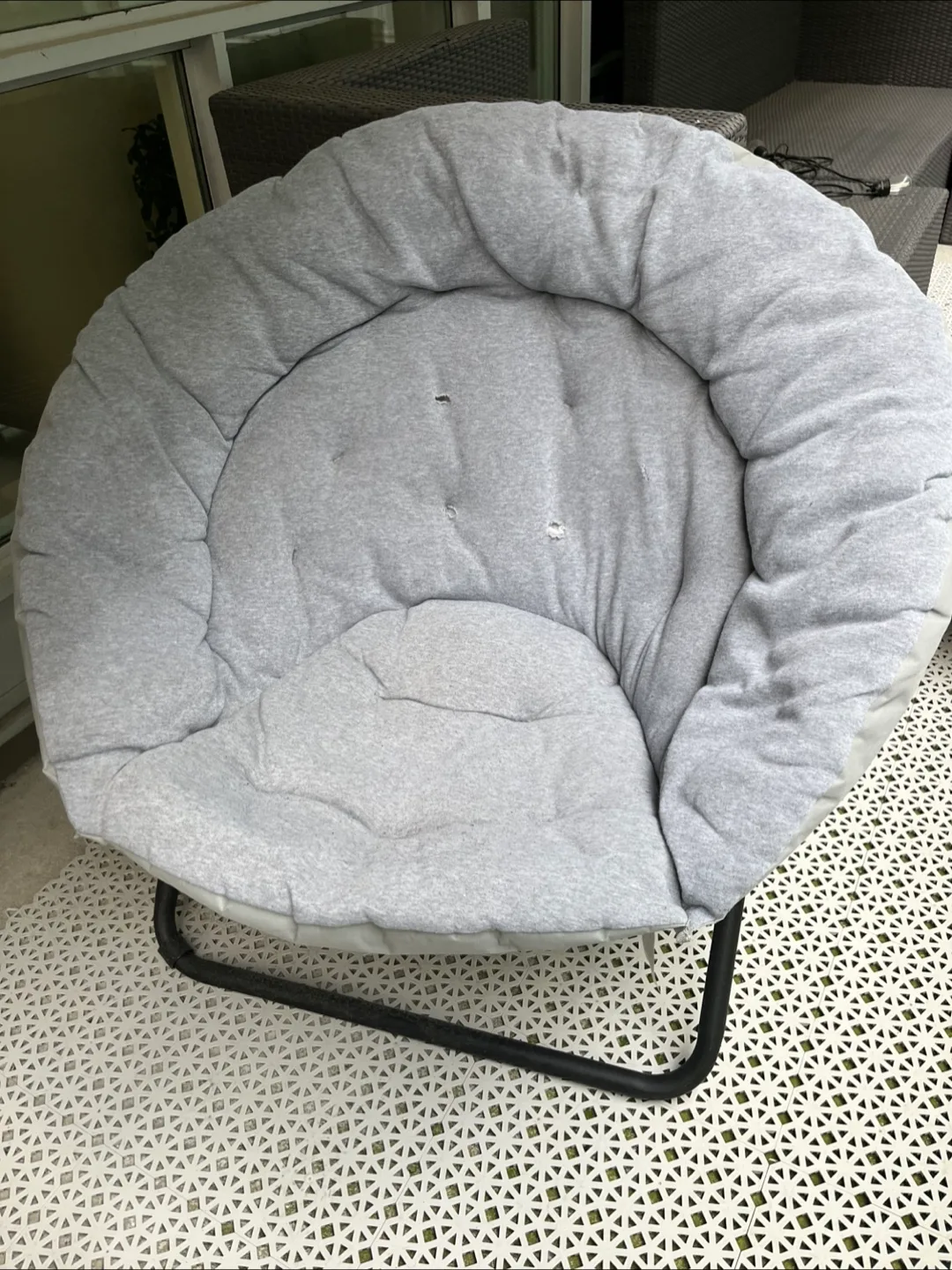 2 Folding Grey Moon Chairs image indicator(2)