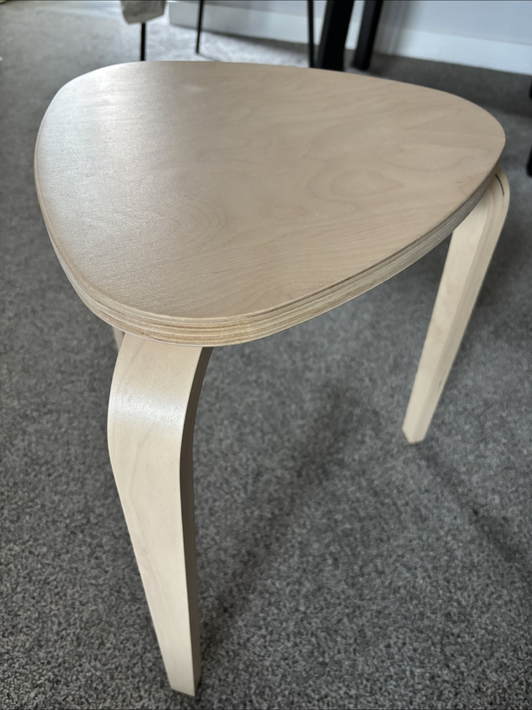 Triangle Shaped Wooden Stool - photo 3