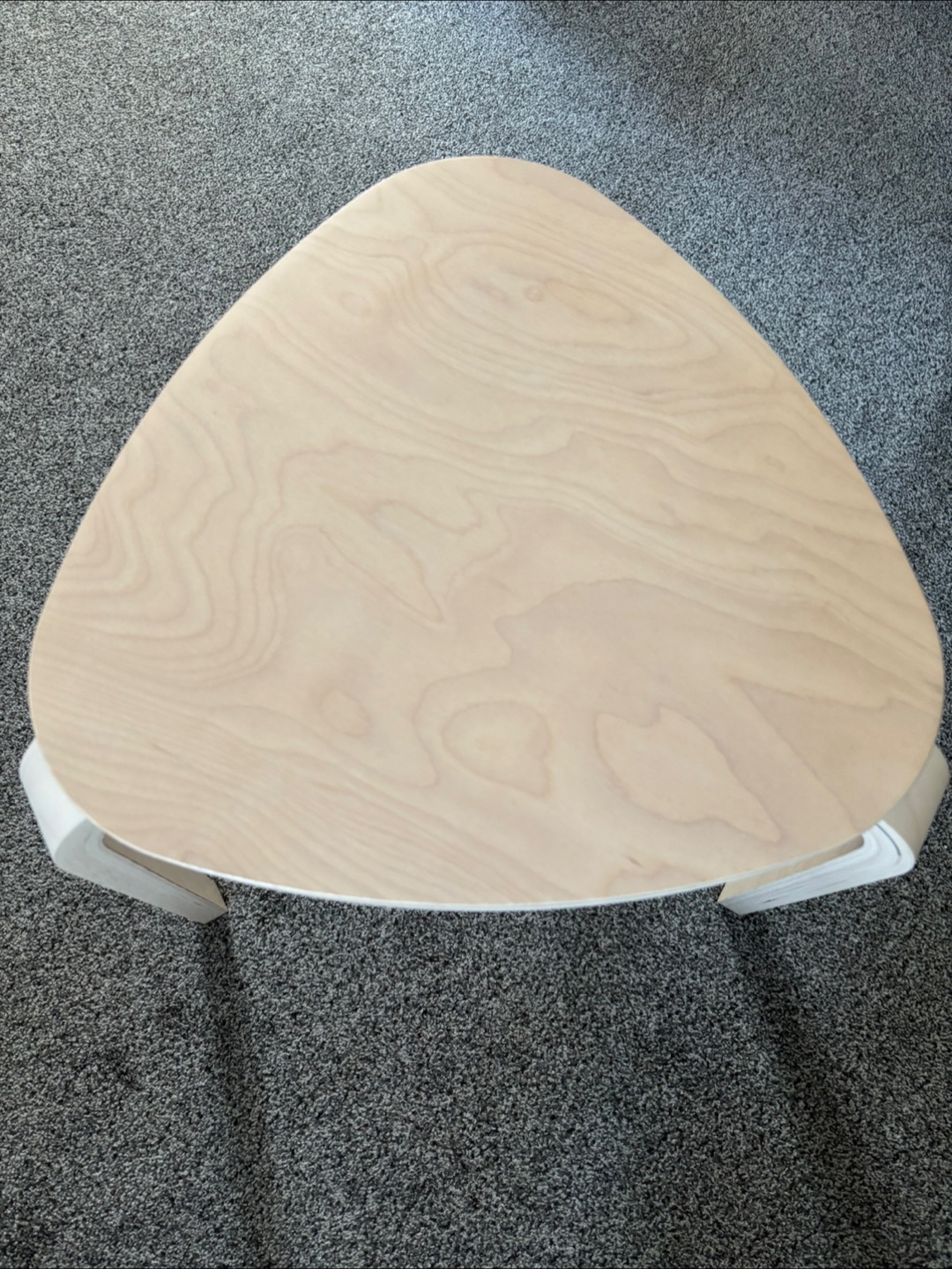 Triangle Shaped Wooden Stool - photo 2