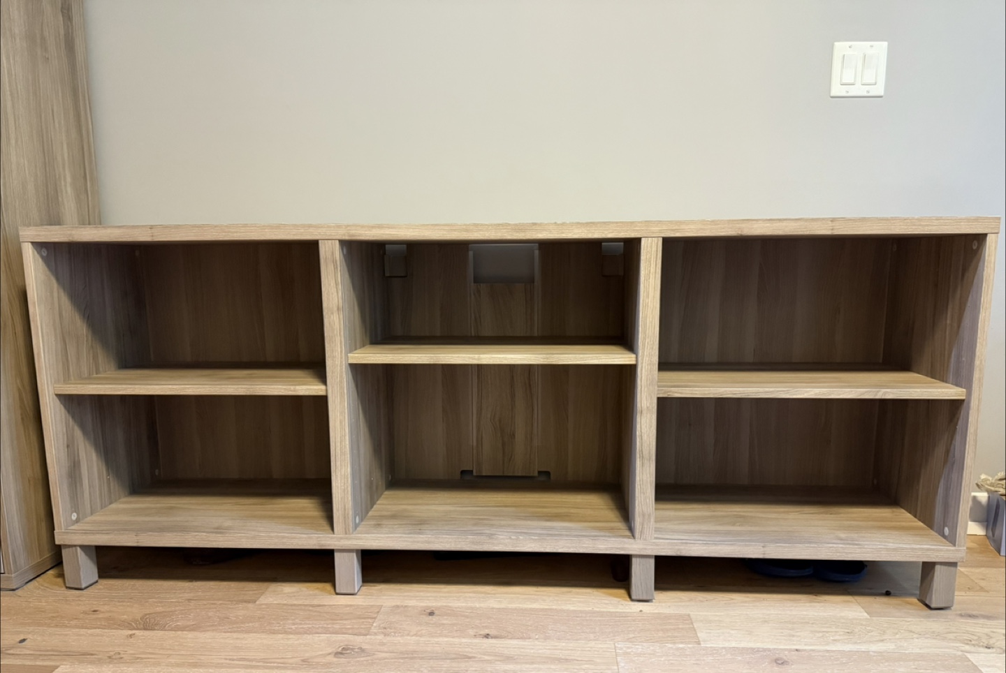 IKEA BESTA TV Bench - Walnut Effect Light Gray