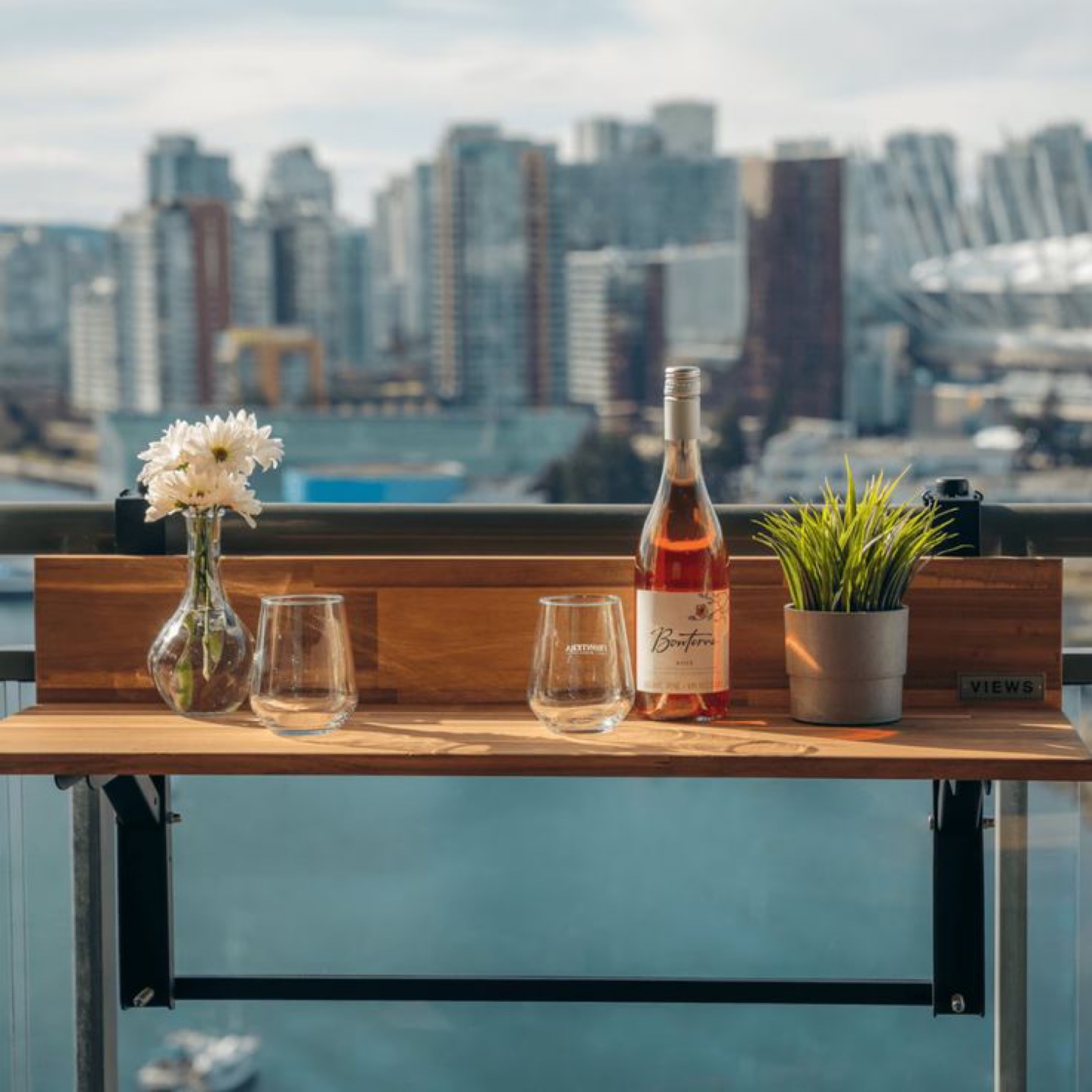 5ft balcony railing bar table - photo 2