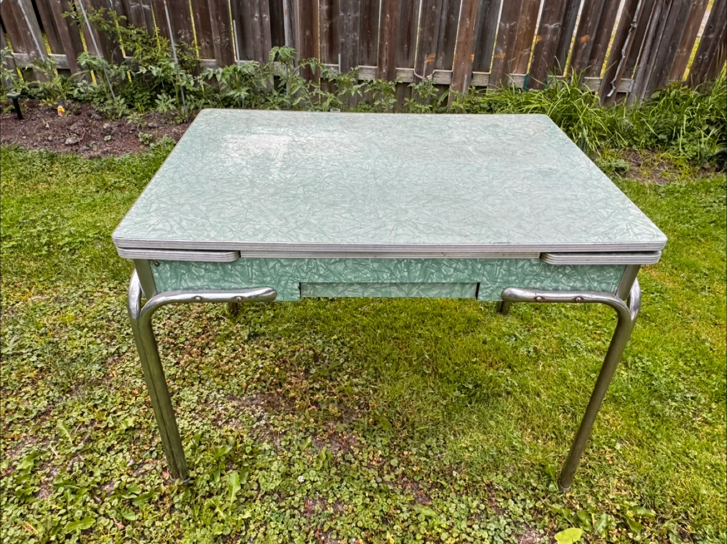 Vintage Kitchen Table With Extending Leaves thumbnail