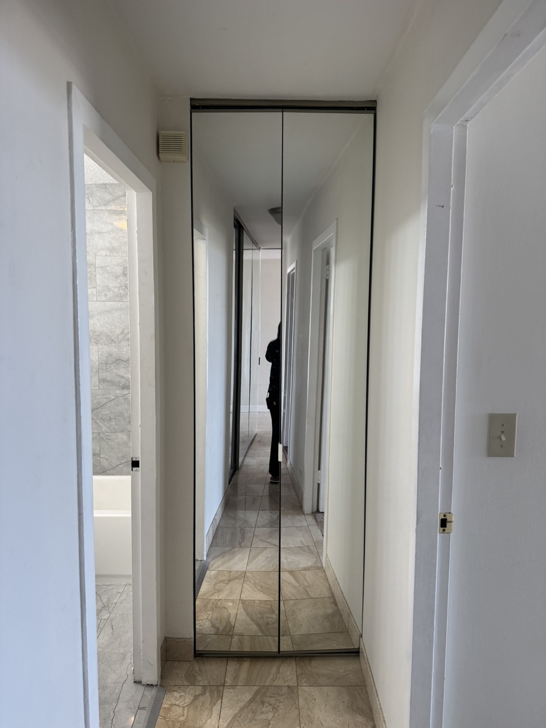 Large Mirrored bi-folding Closet Doors