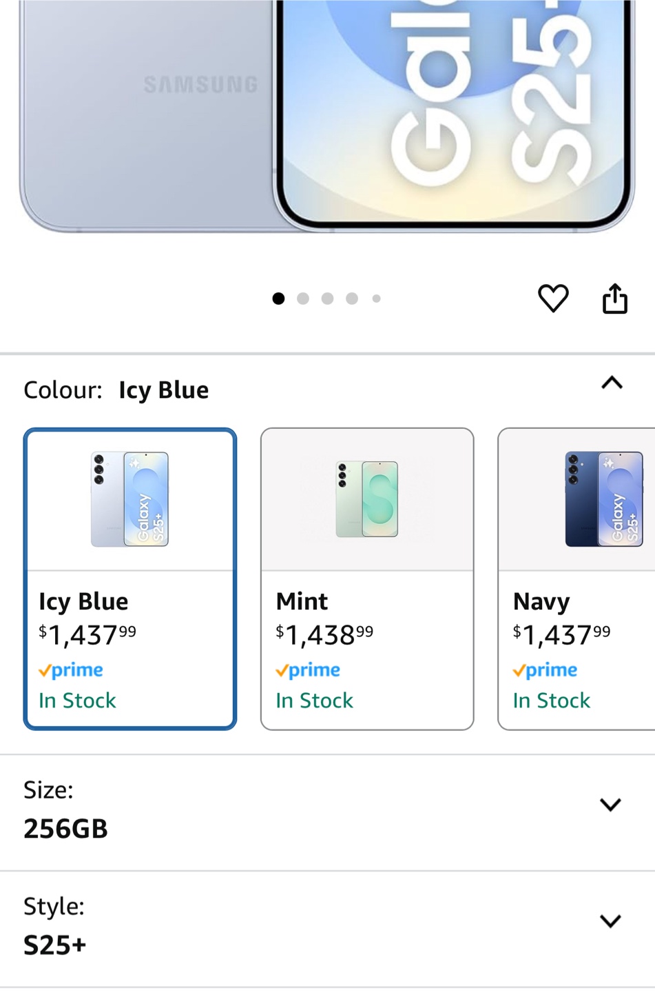 Samsung Galaxy S25+ - Icy Blue - photo 2