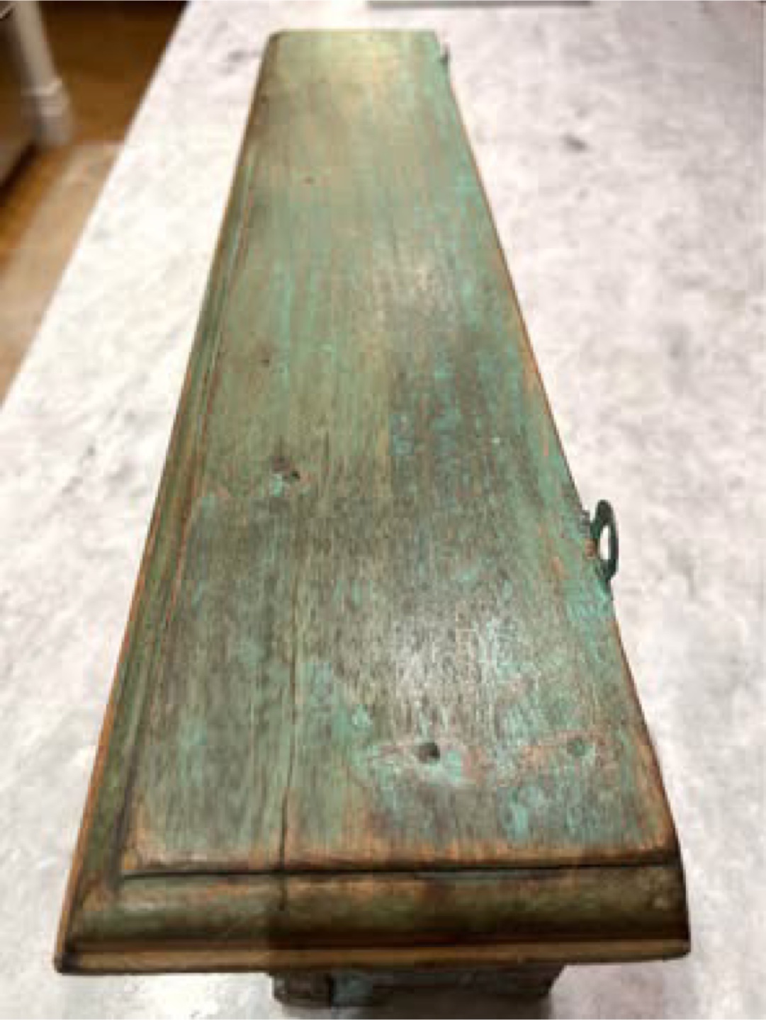 Unique vintage carved wood shelf - photo 5