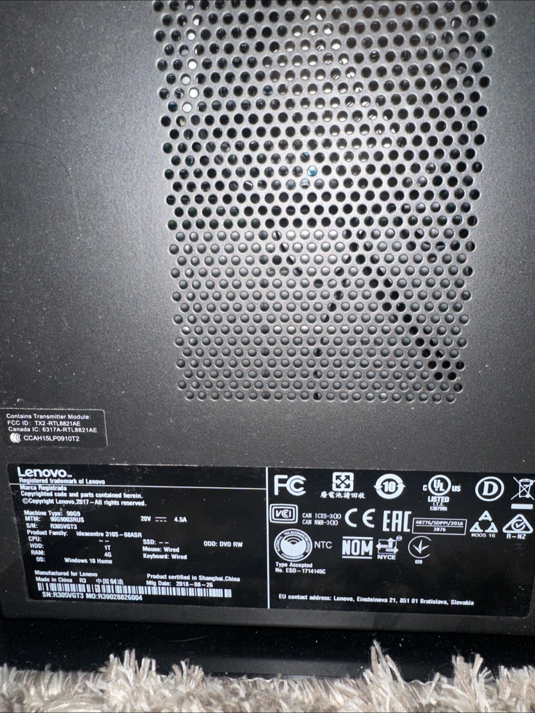 Lenovo IdeaCentre 310S (AMD) Desktop Tower - photo 2