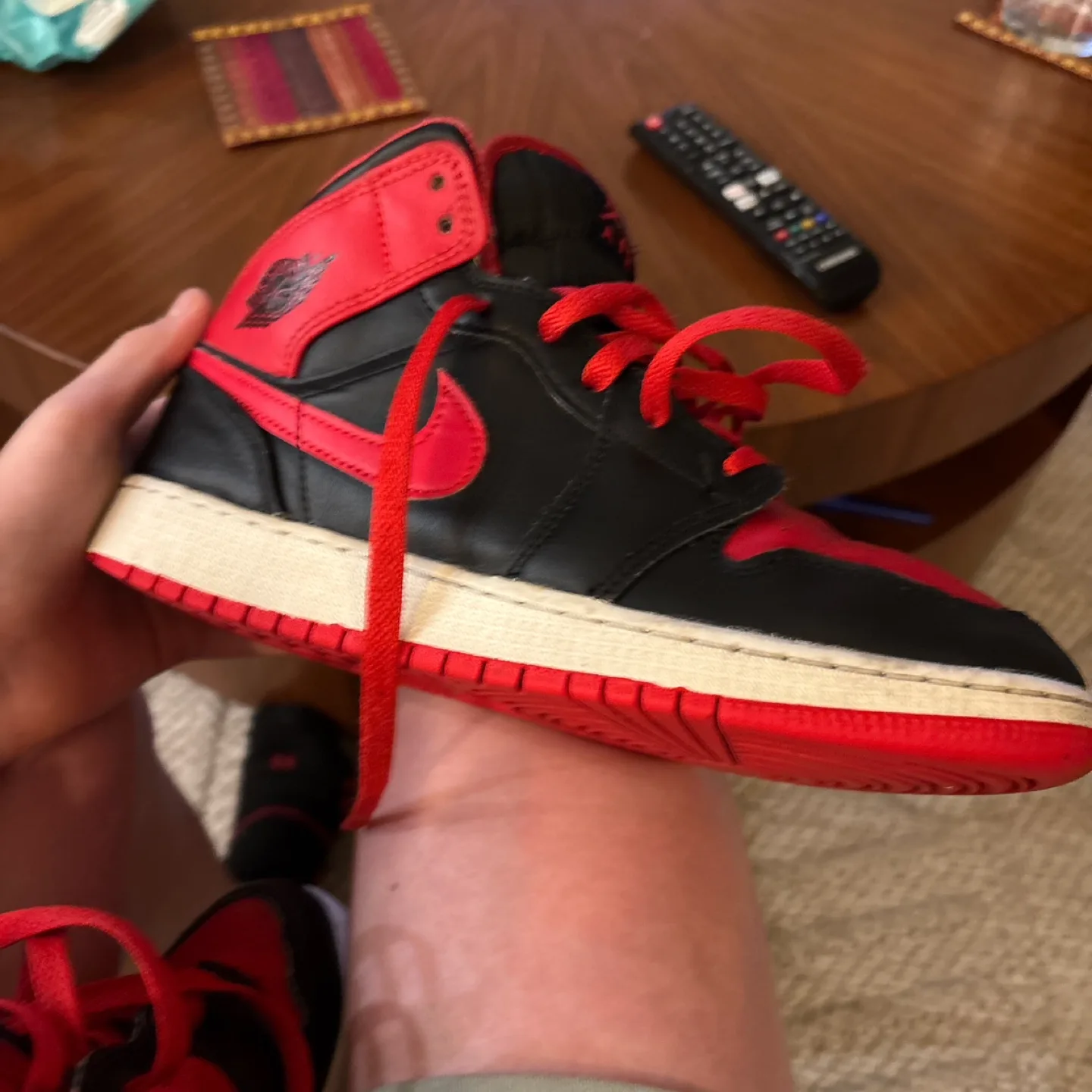Jordan 1 High OG Bred Sneakers image indicator(2)