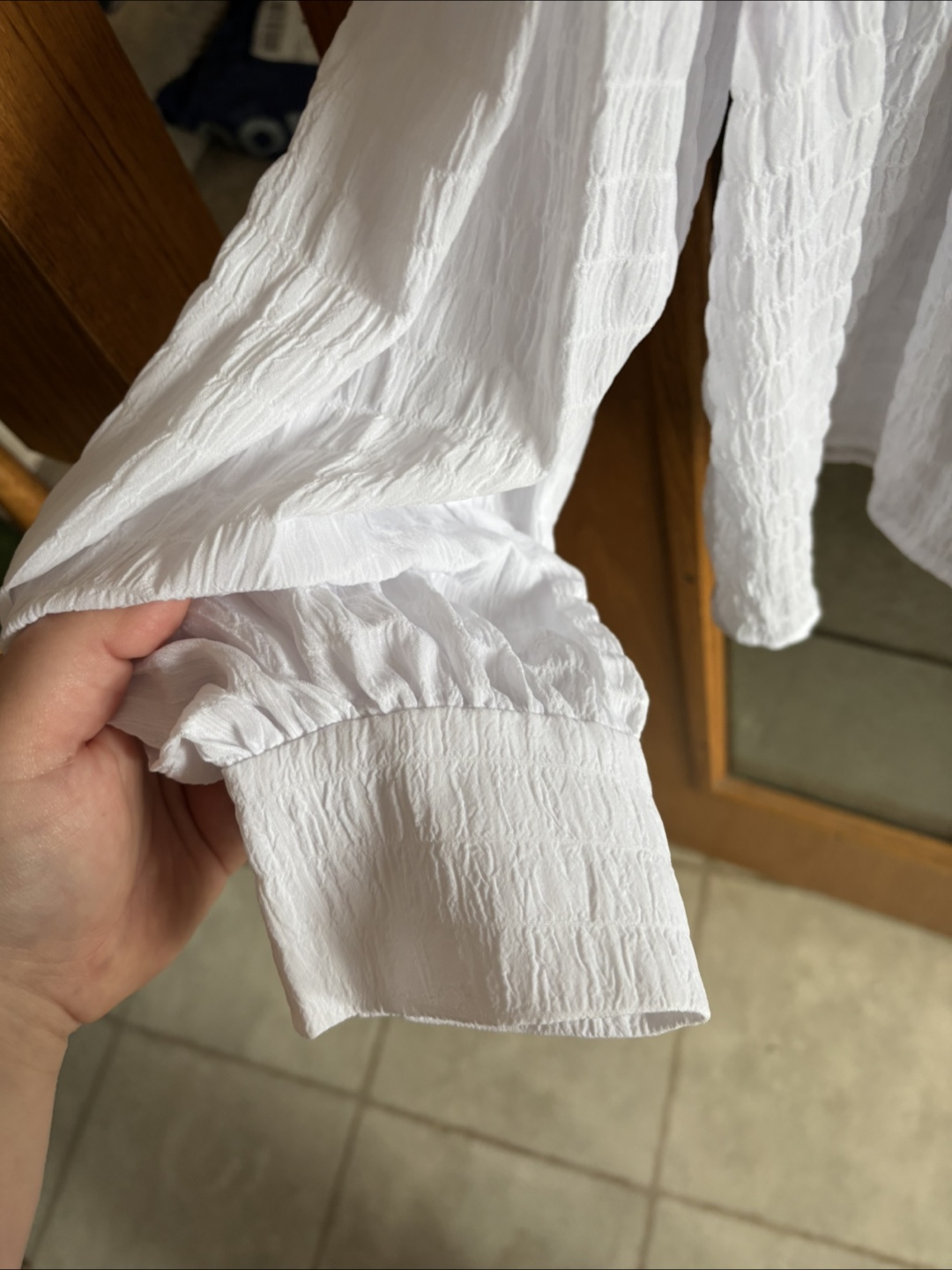WAYFE White textured top - photo 5