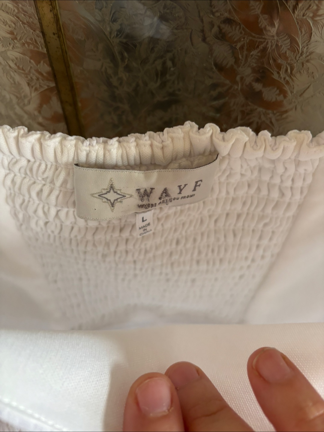 WAYFE White textured top - photo 2