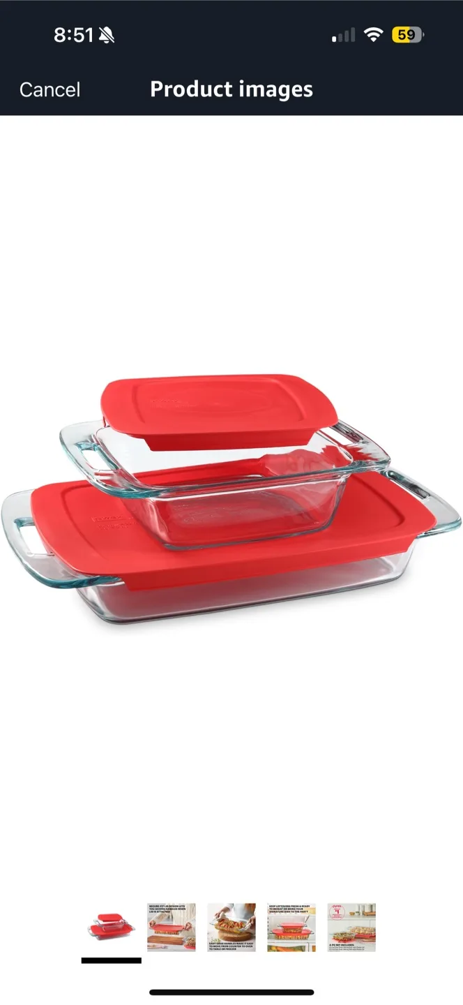 Pyrex Easy Grab Value-Plus Pack Baking Dish Set image indicator(2)