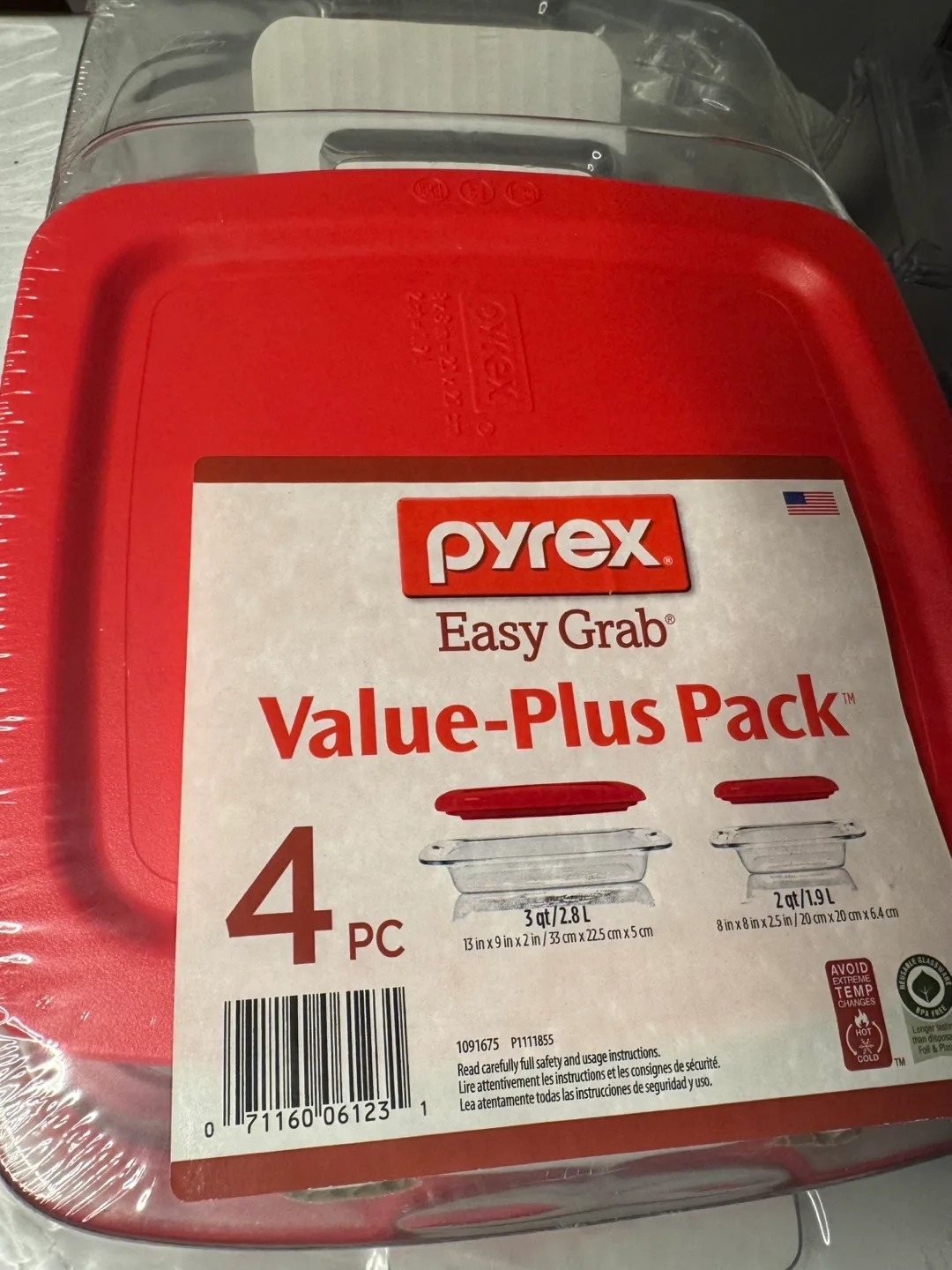Pyrex Easy Grab Value-Plus Pack Baking Dish Set thumbnail