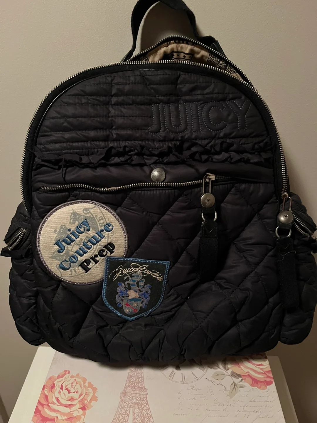 Authentic Juicy Couture Quilted Backpack thumbnail