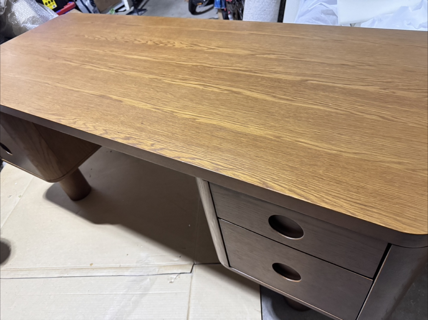Article Adel 66.5" Desk - Smoked Oak
