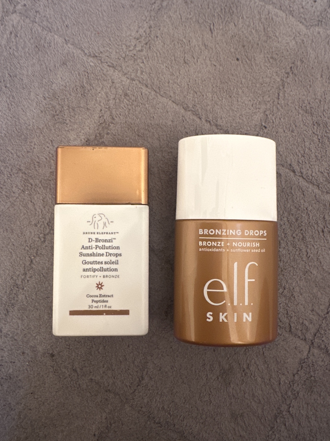 Bronzing Drops and Anti-Pollution Drops