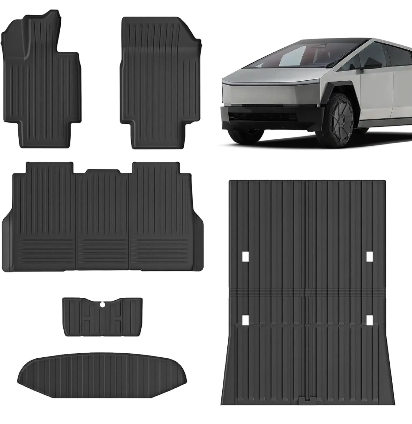 Tesla Cybertruck All-Weather Floor Mat Set *NEW* thumbnail