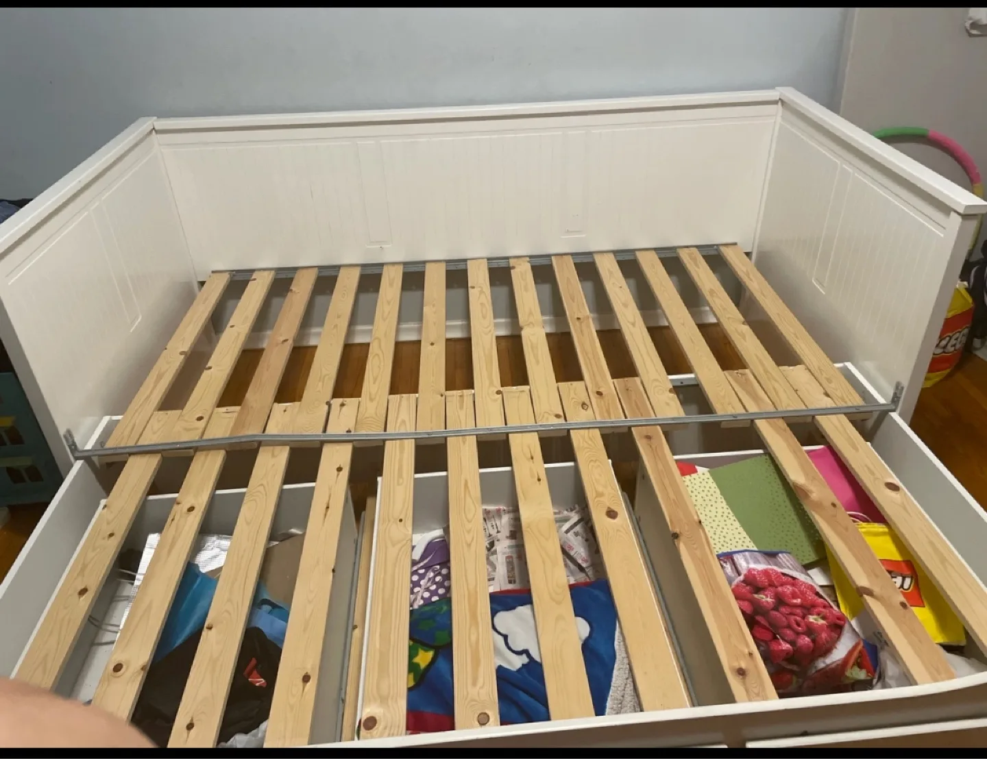 Ikea White Daybed with Storage Drawers image indicator(3)