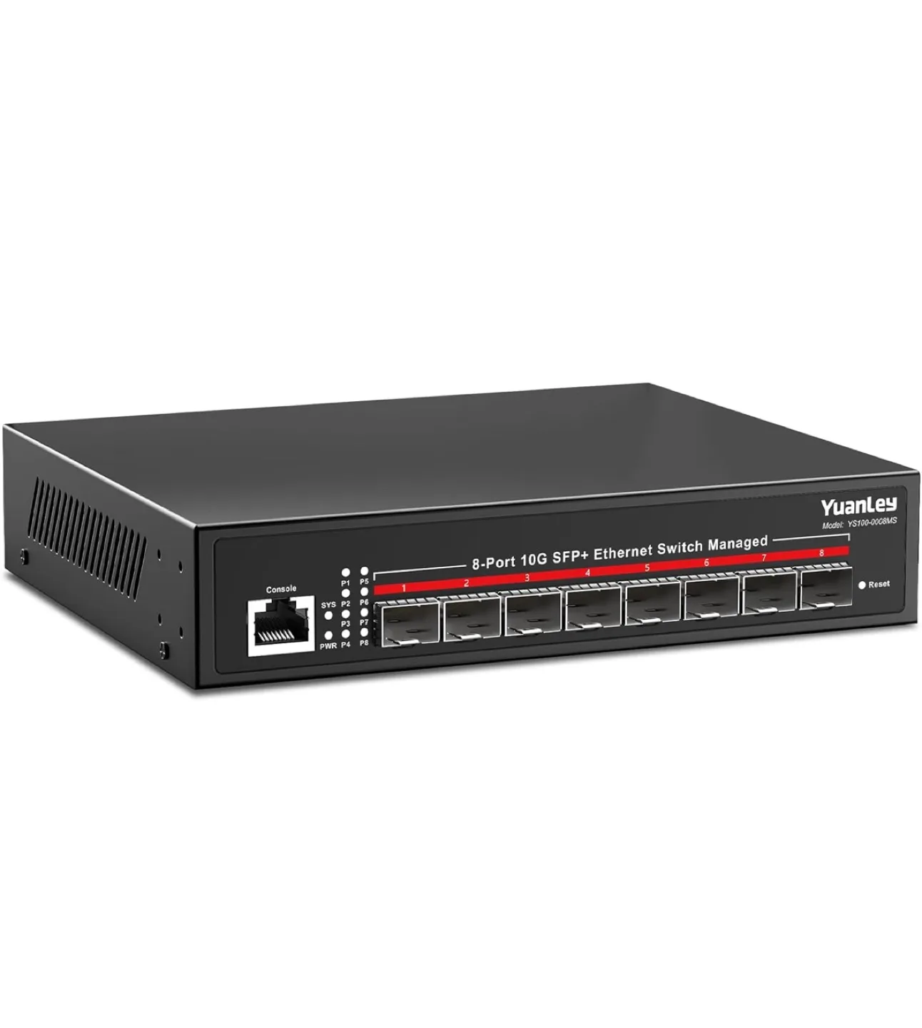 YuanLey 8-Port 10G SFP+ Ethernet Switch Managed thumbnail