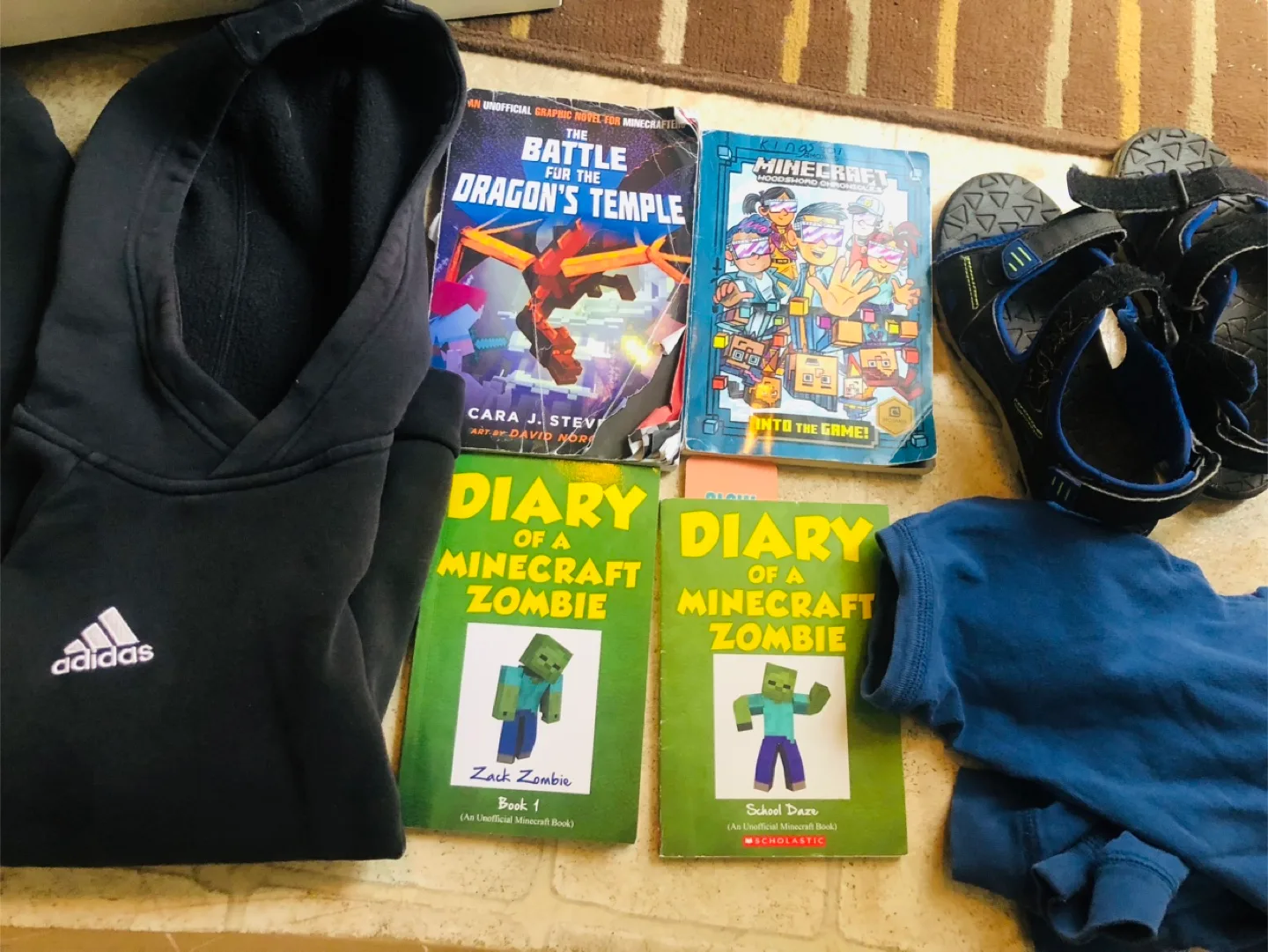 FREE Minecraft Books, Adidas Hoodie/Sandals Bundle thumbnail