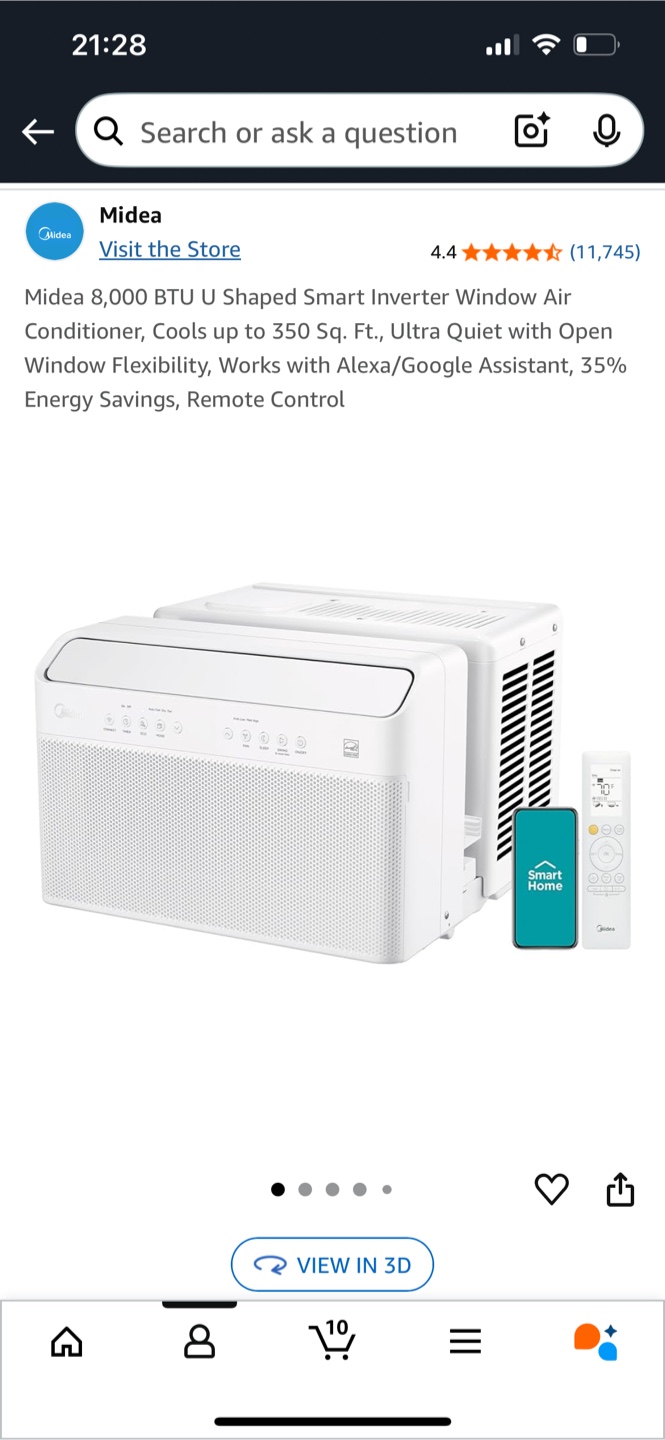 Midea 8,000 Air Conditioner - photo 3