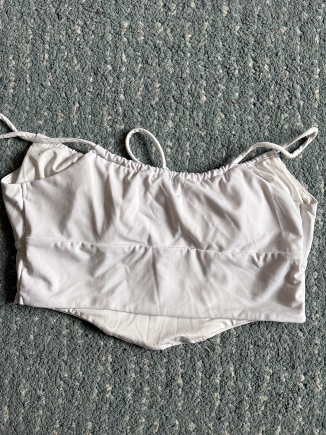 White Boned Crop Top - photo 2