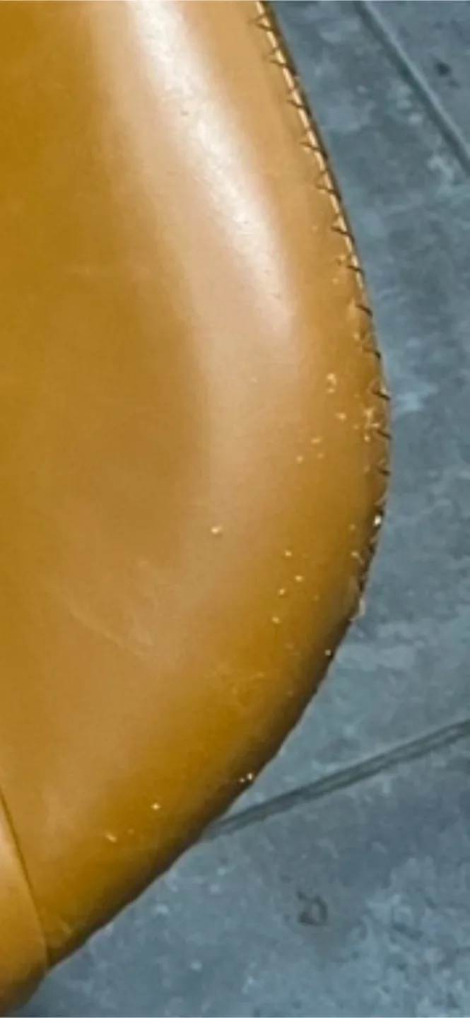 Pair of Mustard Yellow Chairs with Black Legs image indicator(7)