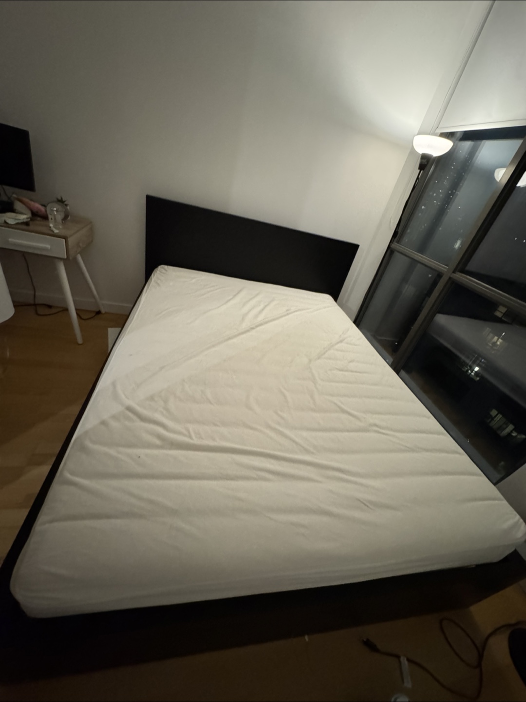 Black Malm bed