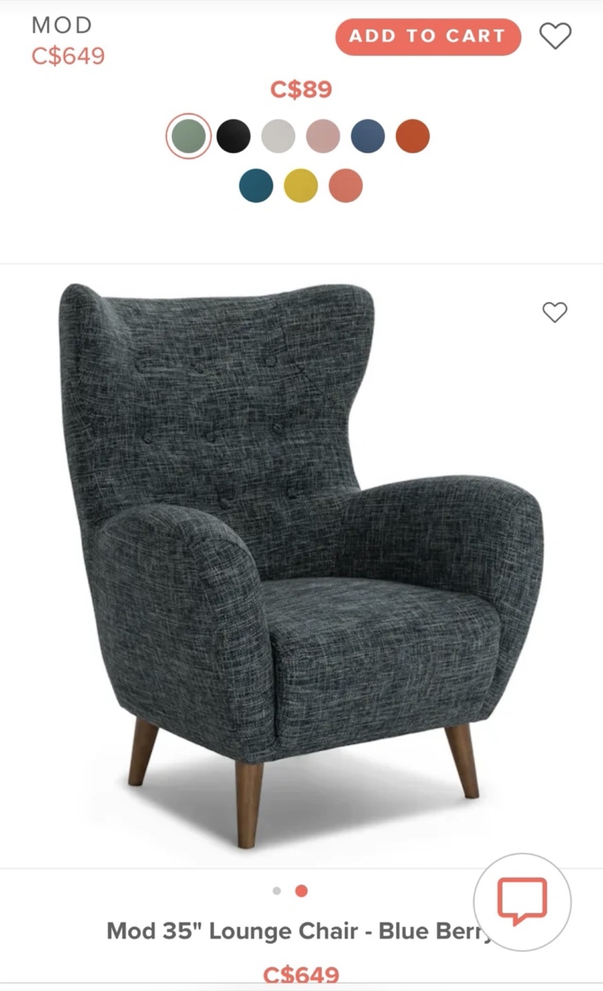 35" Lounge Chair - photo 2