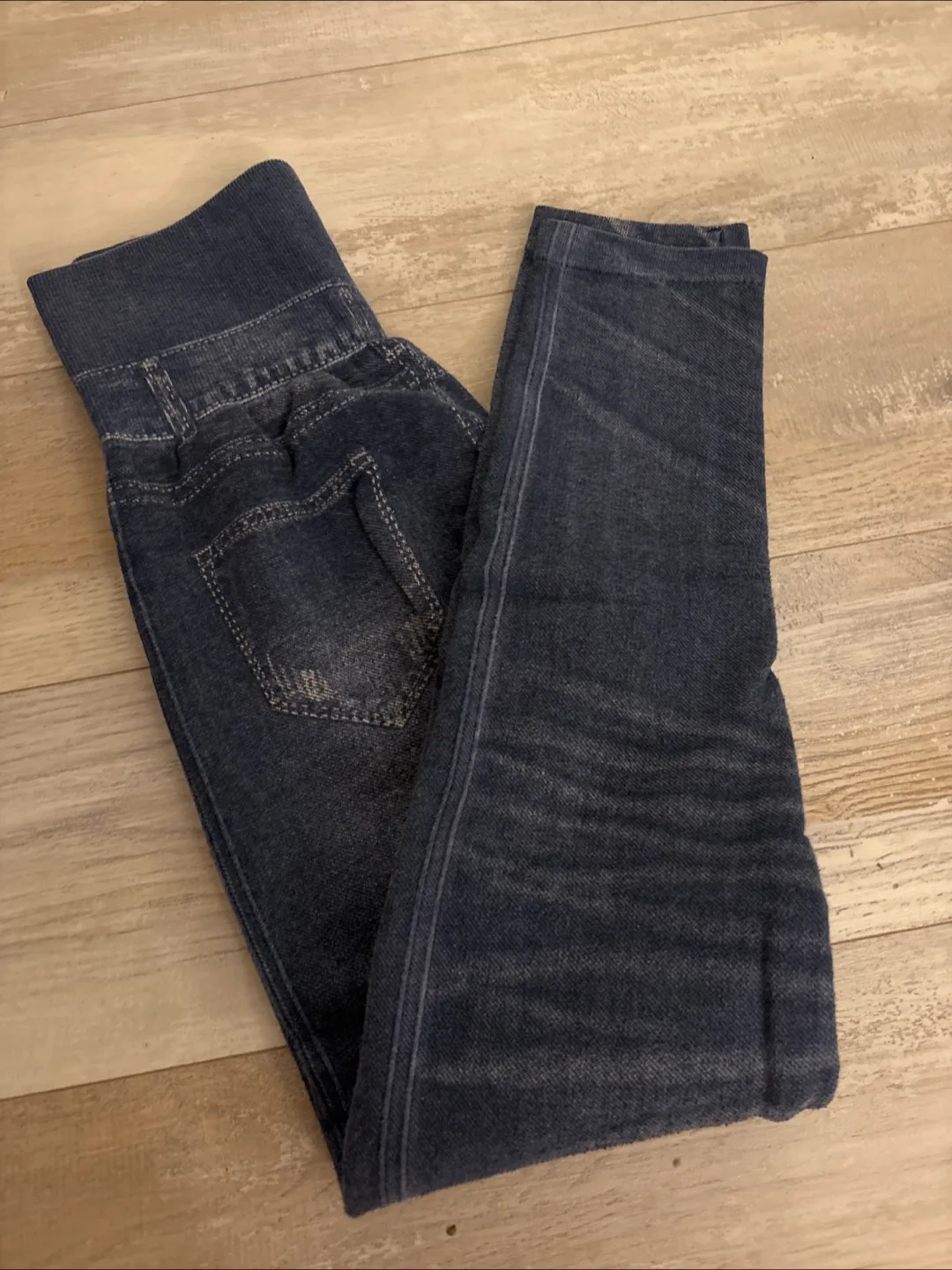 Dark Wash Denim Leggings thumbnail
