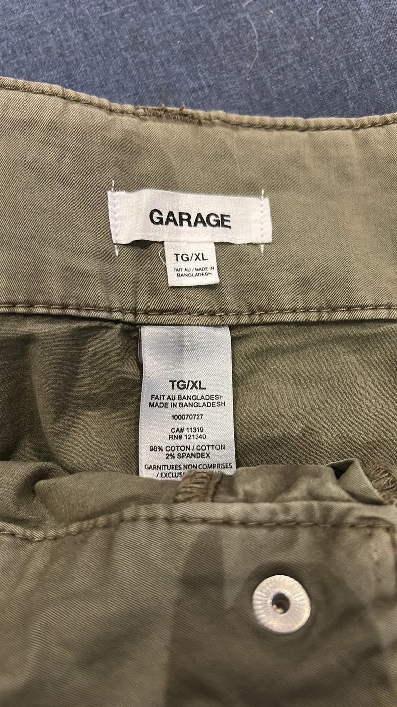 Garage Olive Mini Skirt cargo style image indicator(3)