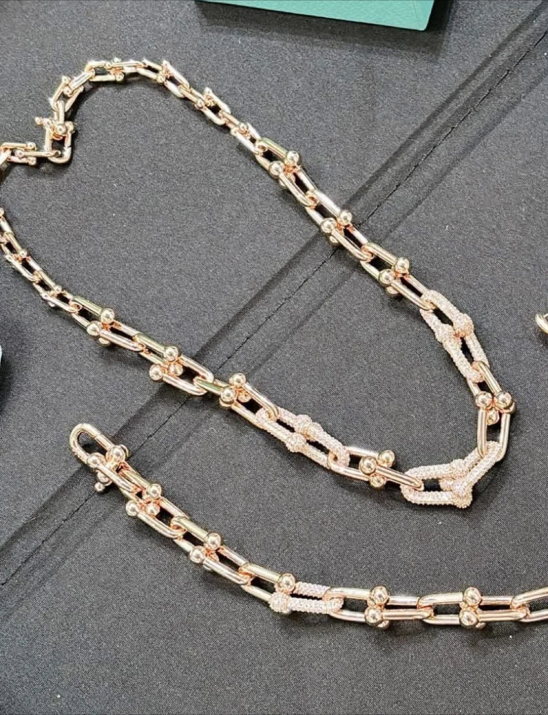 Stunning Gold and Silver Statement Necklace thumbnail