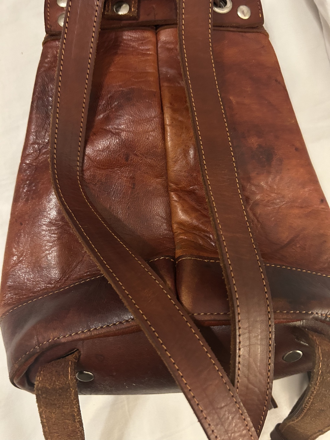 Art Leather Brown Leather Backpack - photo 5