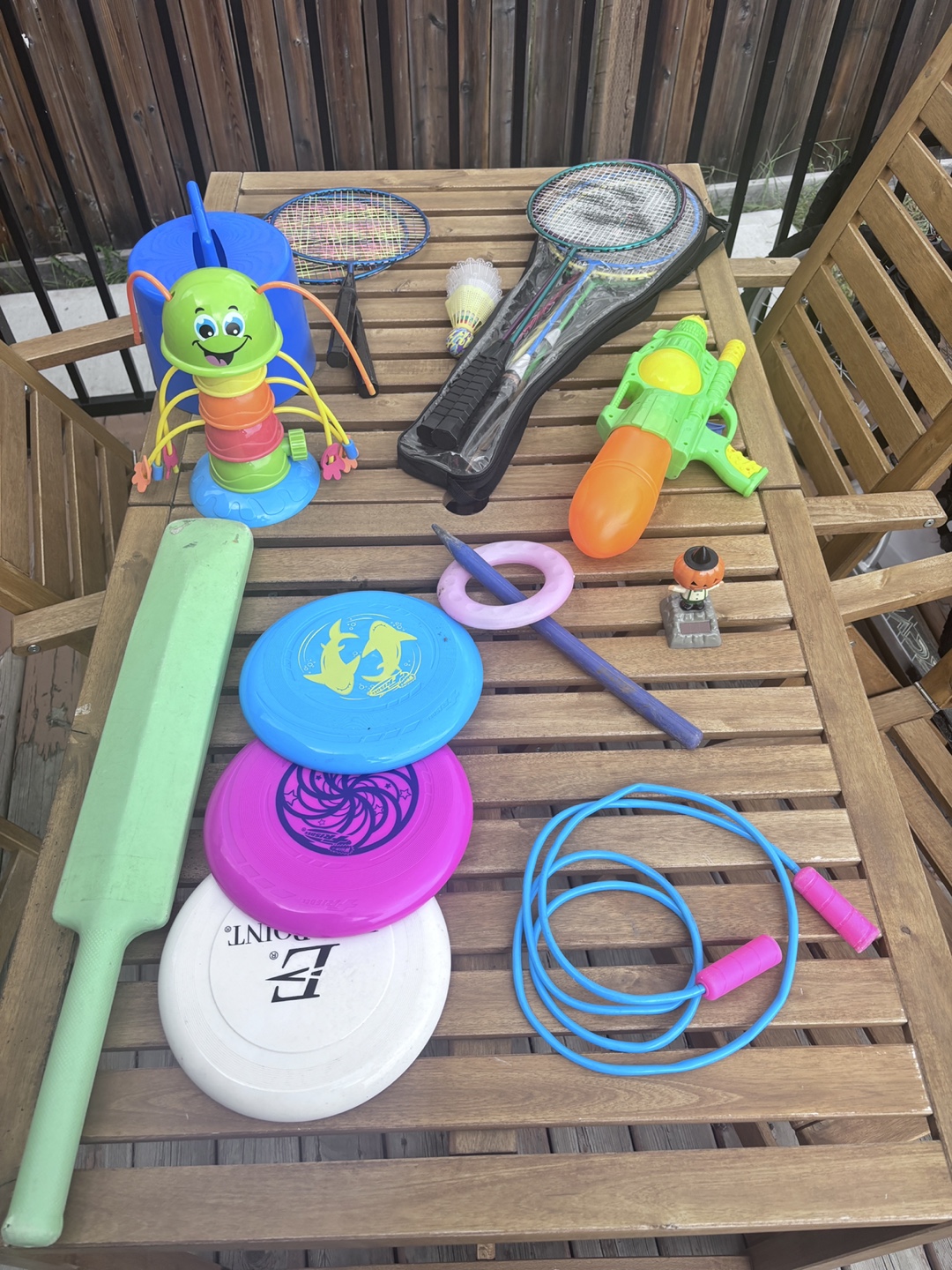 Water Gun & Blue Container & Sports Toys , etc