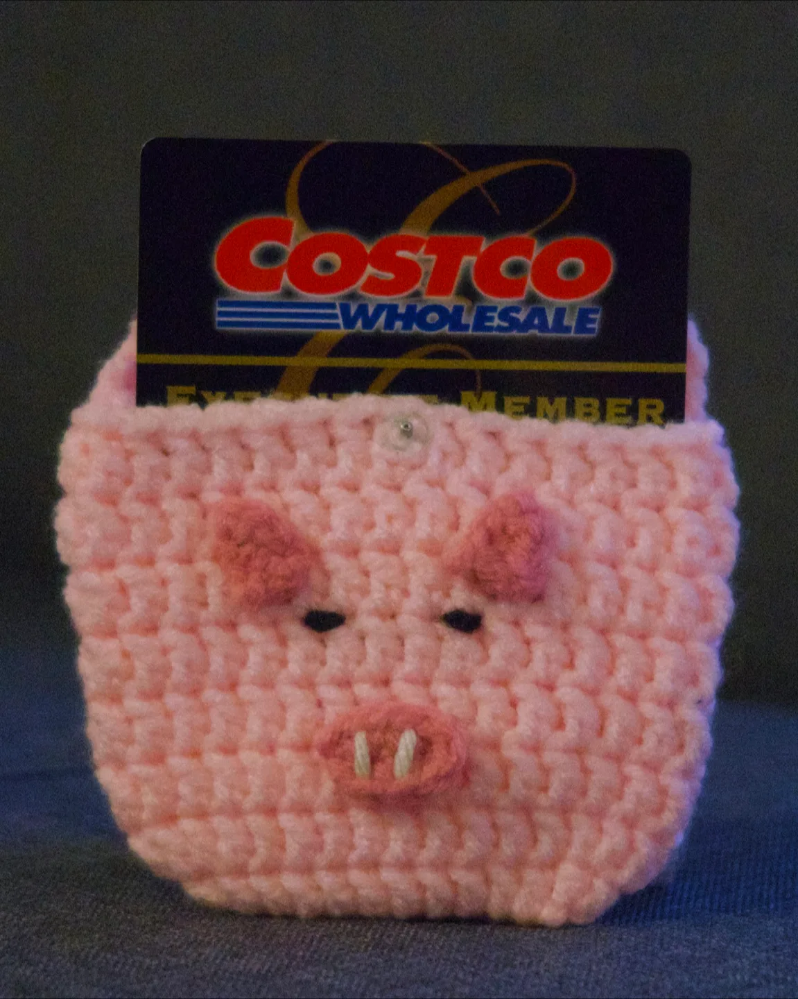 Handmade Crochet Card Holder thumbnail