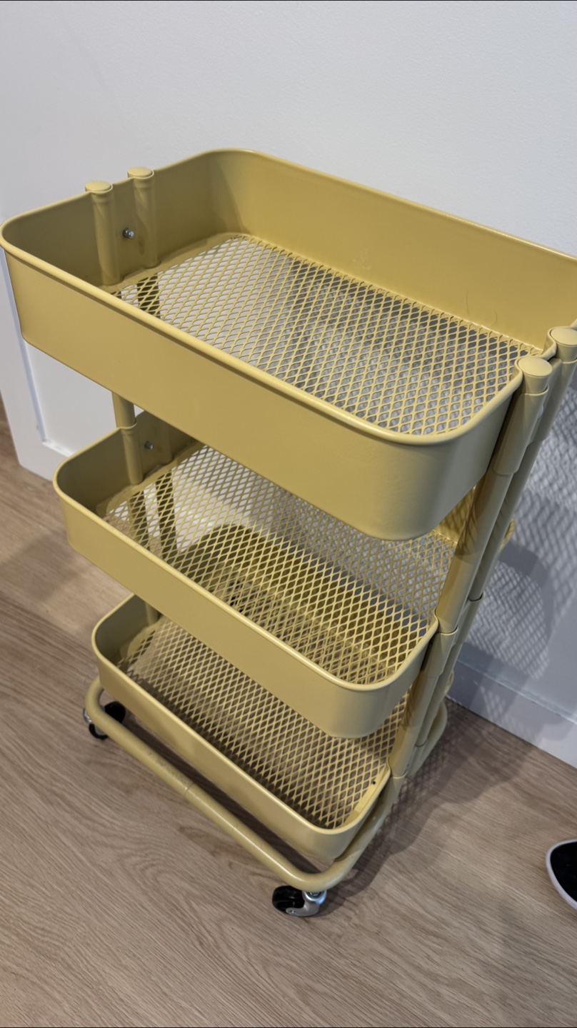 Three-Tier Rolling Cart