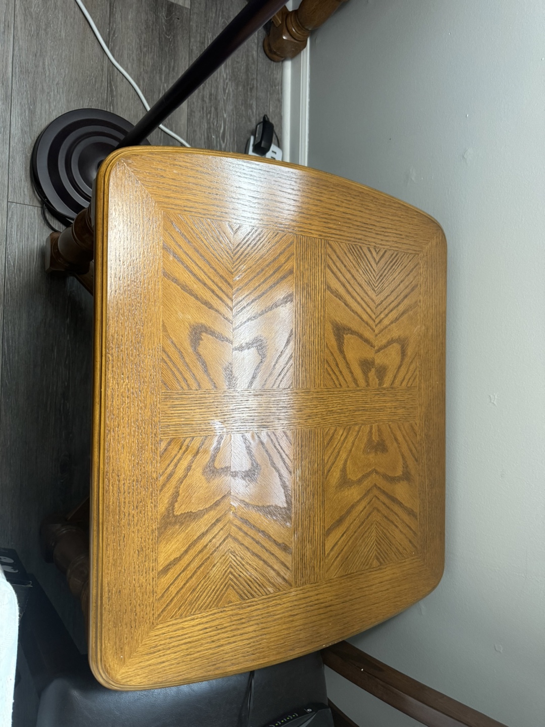 Wooden End Table - photo 2