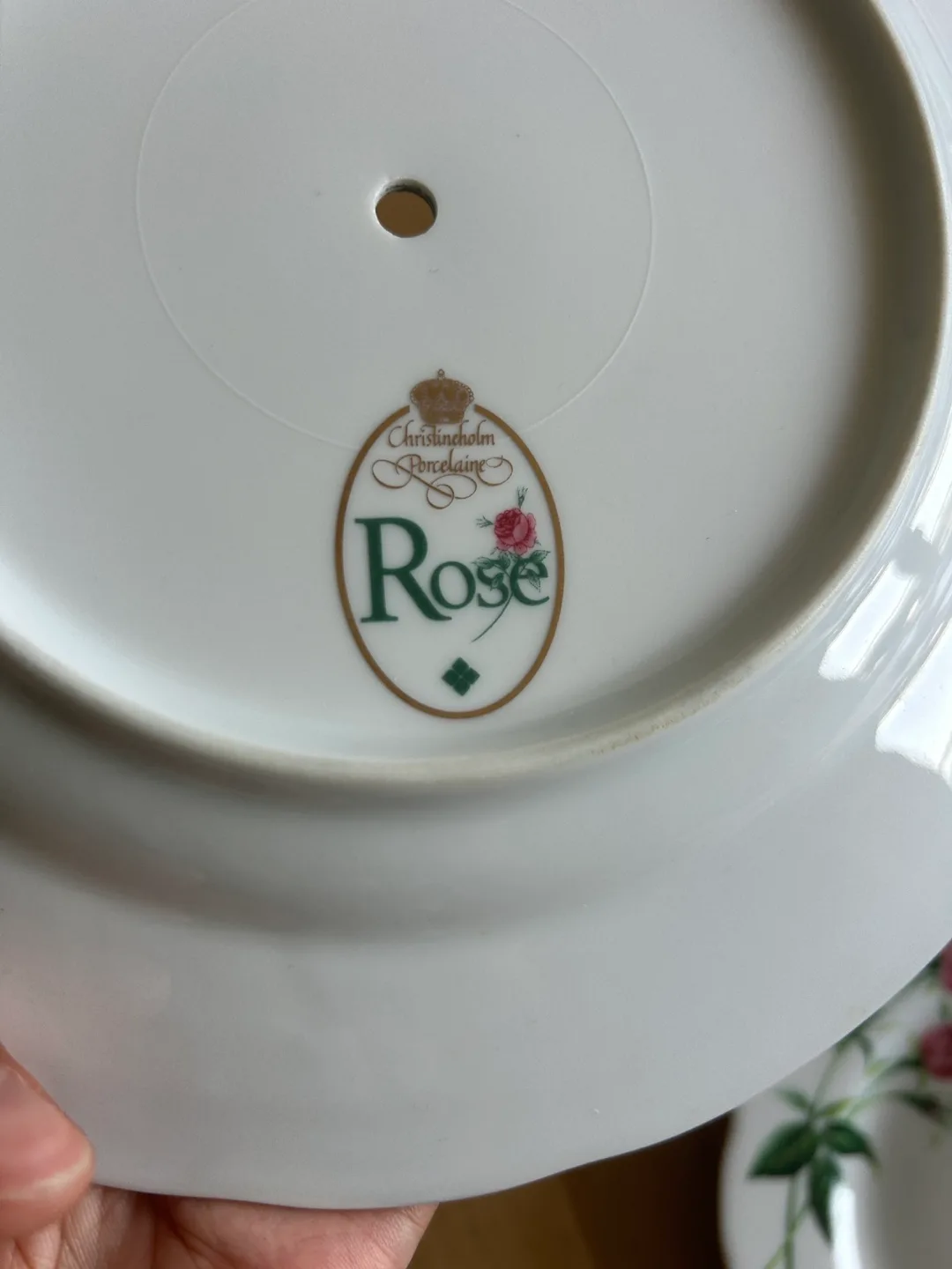 Vintage Two-tiered Rose Pattern Dessert Stand image indicator(3)