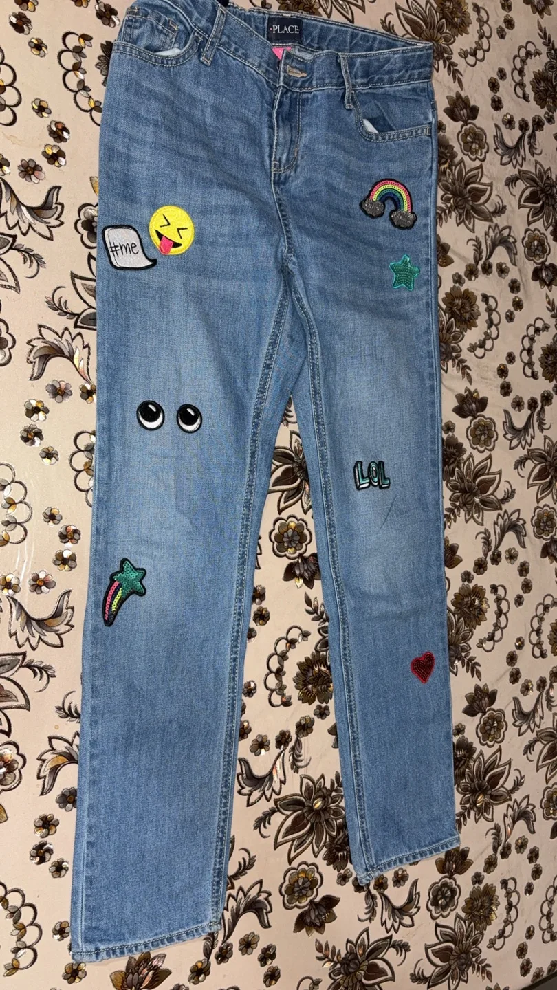 Place Decorated Jeans - Size 12 thumbnail